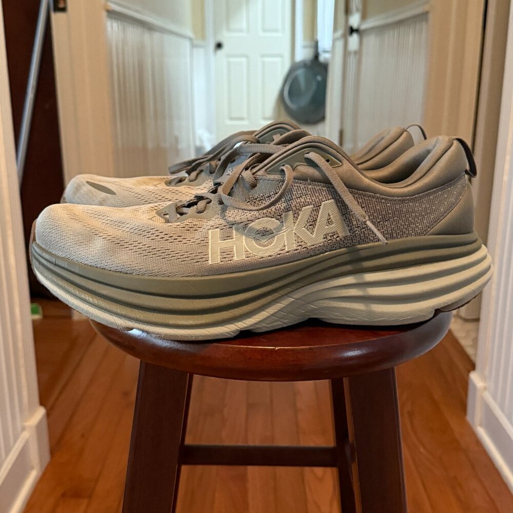 Hoka Men's Bondi 8 - Slate Barley Green - 13.0 M/D